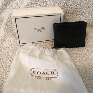 Boxed Double Billfold Coach Wallet